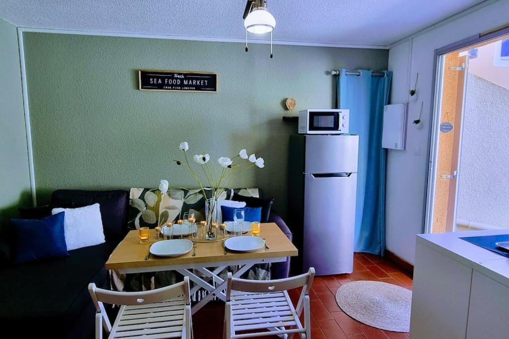 Le Marine Rez De Jardin Direct Plage Parking Prive Climatise 塞特港 外观 照片
