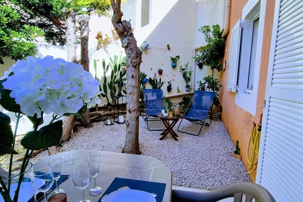 Le Marine Rez De Jardin Direct Plage Parking Prive Climatise 塞特港 外观 照片